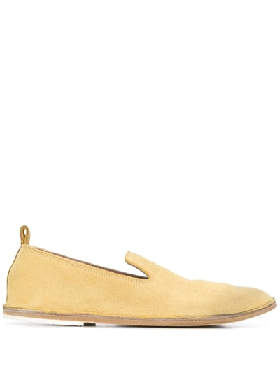 Marsèll Distressed-effect Loafers In Yellow