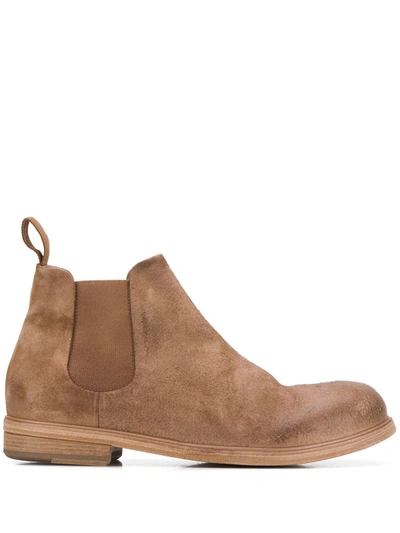 Marsèll Zucca Zeppa Ankle Boots In Brown