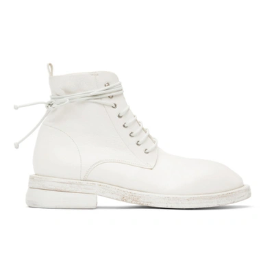 Marsèll Burraccia Lace-up Ankle Boots In 110 Bianco