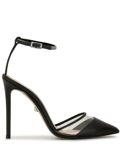 Alevì Bianca Pointed Pumps In Black