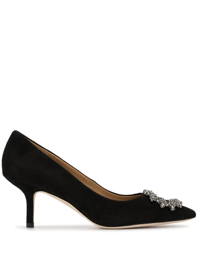 Tory Burch Crystal Buckle 65mm Pumps In Black