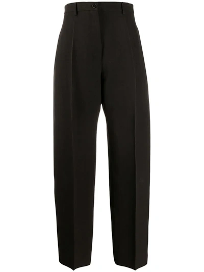 Jil Sander High-rise Tailored Trousers In Black