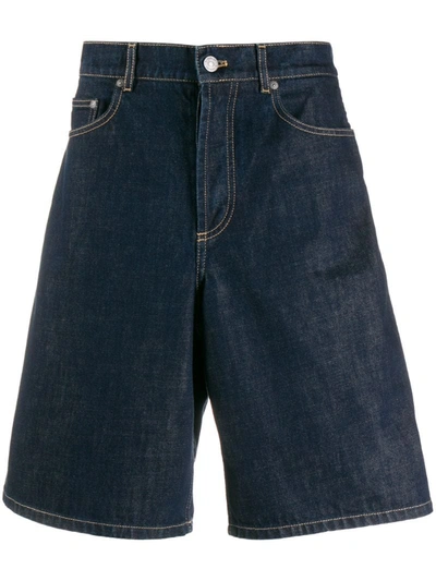Givenchy Jeans-shorts Mit Seitenstreifen In Blue