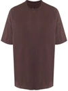 Rick Owens Short Sleeved T-shirt In Red