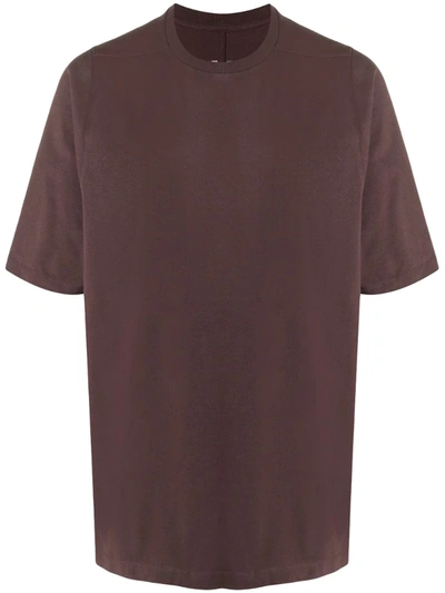 Rick Owens Short Sleeved T-shirt In Red