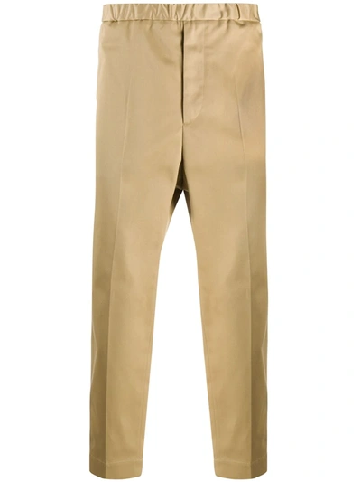 Jil Sander Straight-leg Cropped Trousers In Neutrals