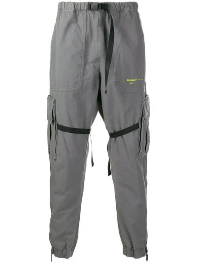 Off-white Parachute Cargo Trousers In Grey
