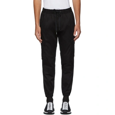 Dolce & Gabbana Dolce And Gabbana Black Jacquard Lounge Pants In N0000 Black