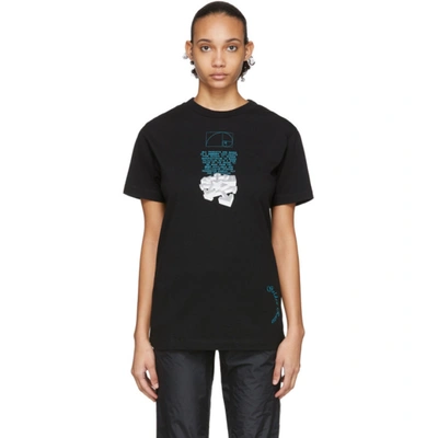 Off-white 黑色 Dripping Arrows T 恤 In Black/white
