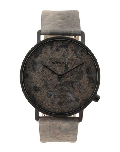 Komono Wrist Watch In Grey