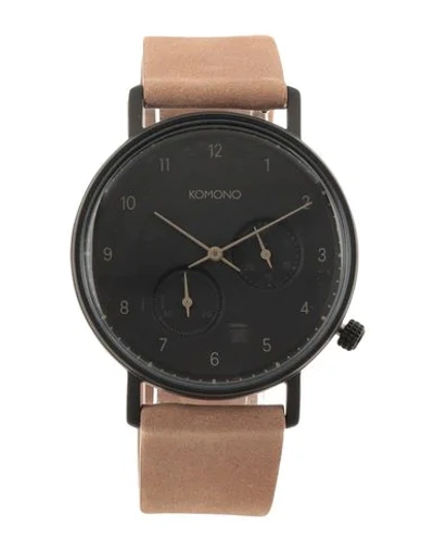 Komono Wrist Watch In Beige