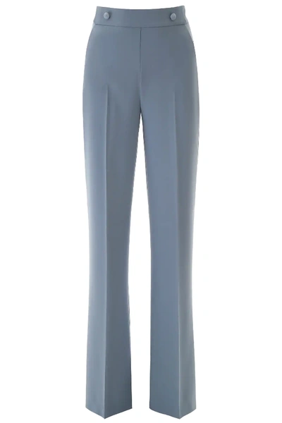 Pinko Flare Trousers In Light Blue