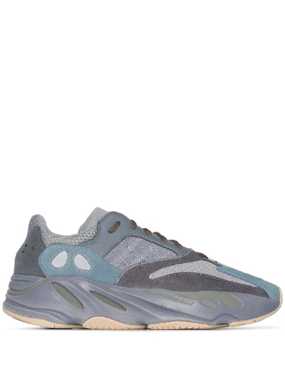 Adidas Originals Adidas Yeezy Teal And Grey 700 Sneakers In Blue
