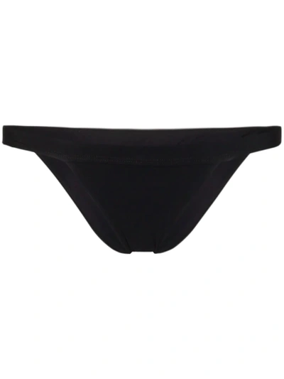 Anemone Low-waisted Bikini Bottoms In Black