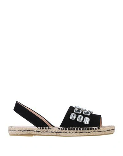 Pollini Sandals In Black