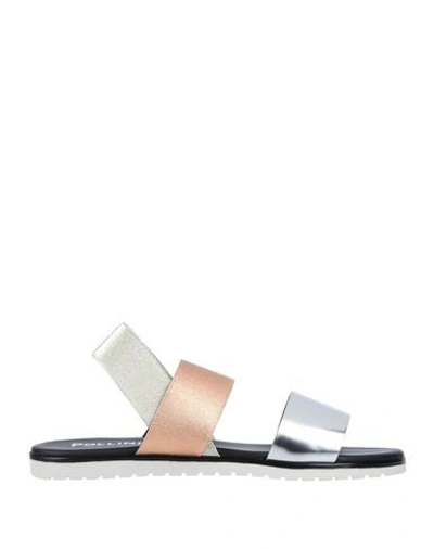 Pollini Sandals In Platinum