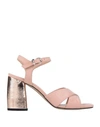 Pollini Sandals In Pale Pink