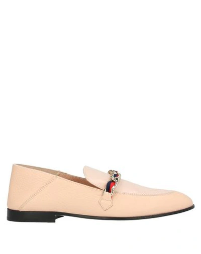 Pollini Loafers In Light Pink