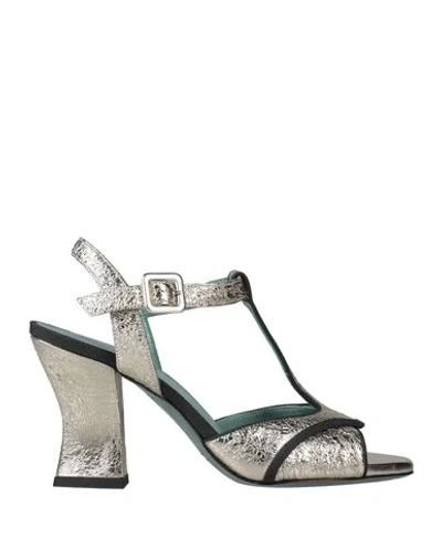 Paola D'arcano Sandals In Platinum