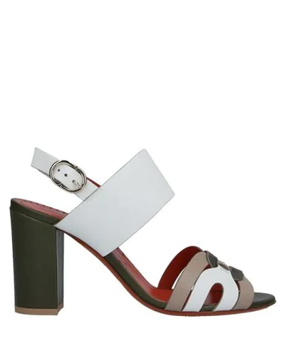 Santoni Sandals In Beige