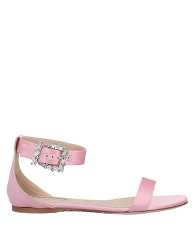 Cesare Paciotti Sandals In Pink