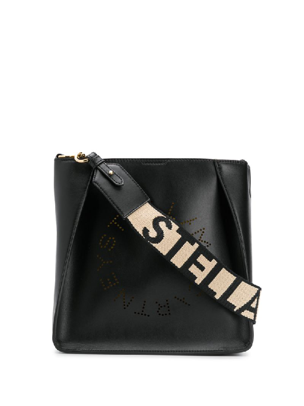 Stella Mccartney Eco Mini Faux Leather Crossbody Bag In Black | ModeSens