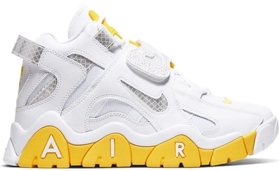Pre-owned Nike Air Barrage Mid White Chrome Yellow (women's) In White/white-chrome Yellow-black