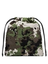 Miu Miu Camouflage-print Pouch Bag In Green