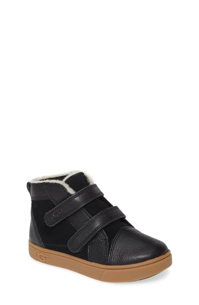 Ugg Boys' Rennon Ii High Top Trainers - Toddler, Little Kid In Black