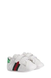 Gucci Babies' Ace Crib Shoe In White