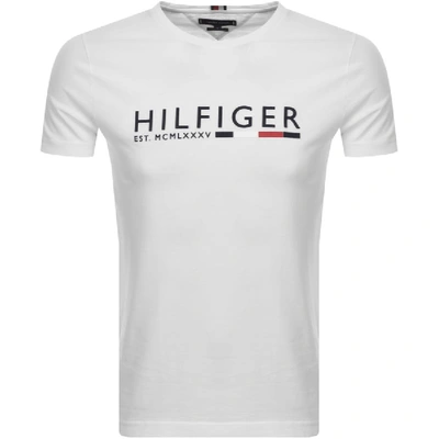 Tommy Hilfiger Logo T Shirt White