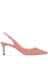 Jimmy Choo Erin 60mm Patent-leather Slingback Pumps In Pink