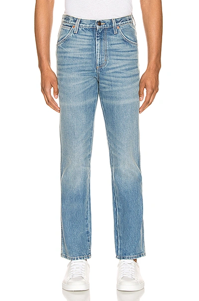 Gucci Marble Washed Denim Pant In Blue