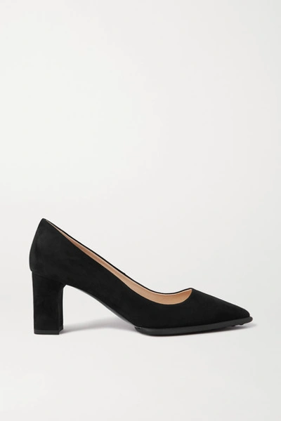Tod's Suede Pumps In Black