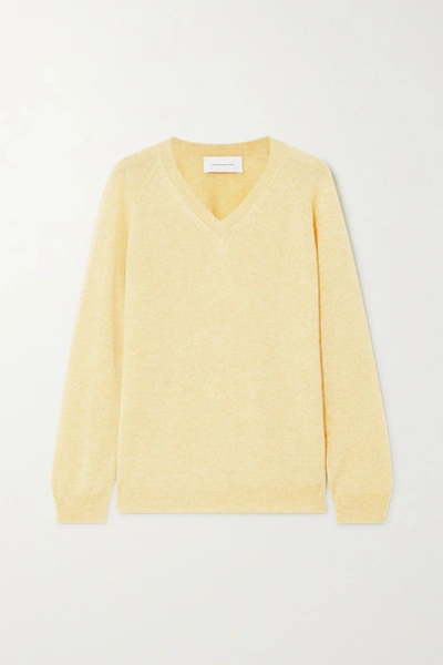 Alexandra Golovanoff Catherine Cashmere Sweater In Yellow