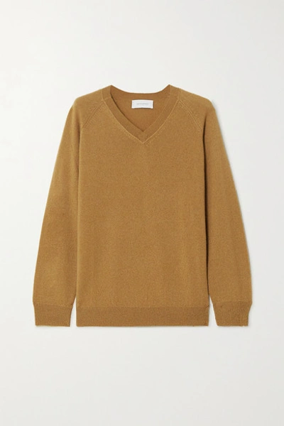 Alexandra Golovanoff Catherine Cashmere Jumper In Camel