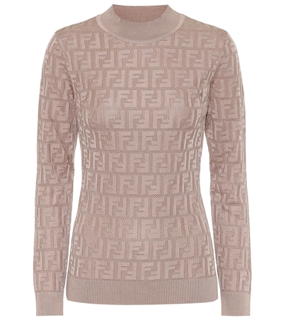 monogram jacquard sweater