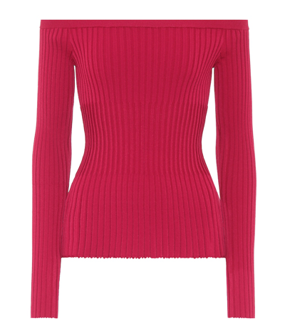 Altuzarra Sweetwater Off-shoulder Sweater In Pink