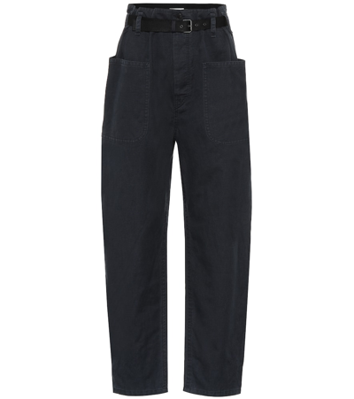 Isabel Marant Étoile Rinny High-rise Paperbag Trousers In Black