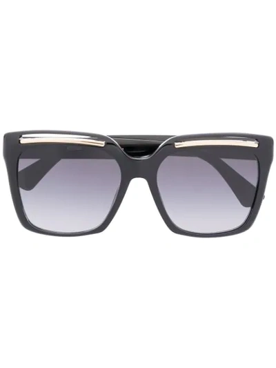Moschino Eyewear Oversized Frame Sunglasses In Black