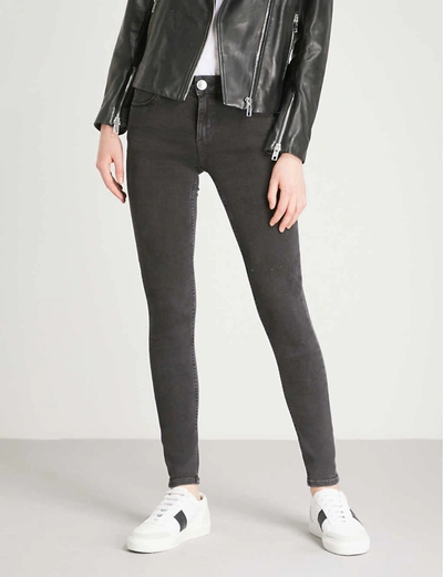 Sandro Skinny Mid-rise Jeans In Black