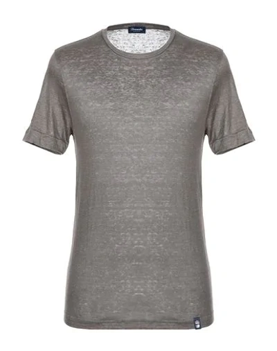 Drumohr T-shirts In Dove Grey