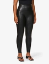 Spanx Womens Black High-rise Faux-leather Leggings