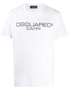 Dsquared2 Lettering Logo Printed T-shirt In White