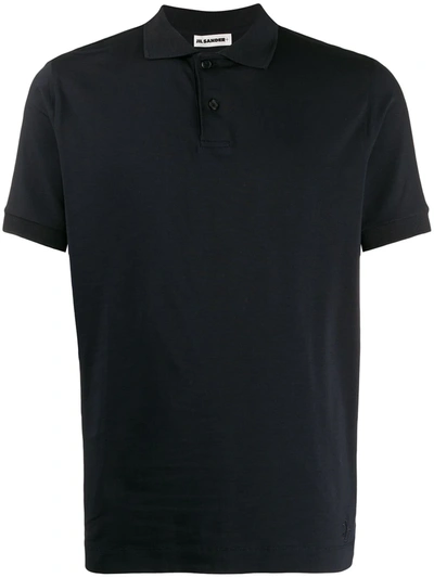 Jil Sander Short-sleeved Polo Shirt In Blue