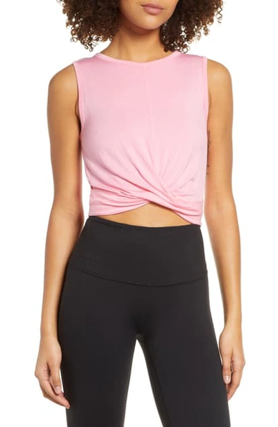 Alo Yoga Cover Cropped Tank Top In Macaron Pink