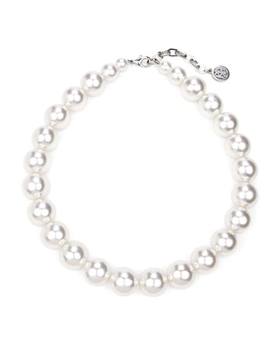 Ben-amun Large Glass-pearl Single Strand Necklace