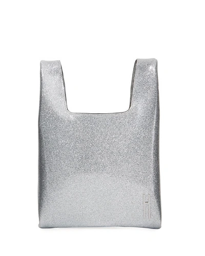 Hayward Mini Disco Metallic Shopper Tote Bag In Silver
