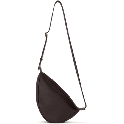 The Row Small Slouchy Banana Bag In Calf Leather In Aupt Auberg