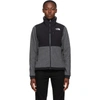 The North Face Black & Grey Denali 2 Sweater In Charcoal Grey